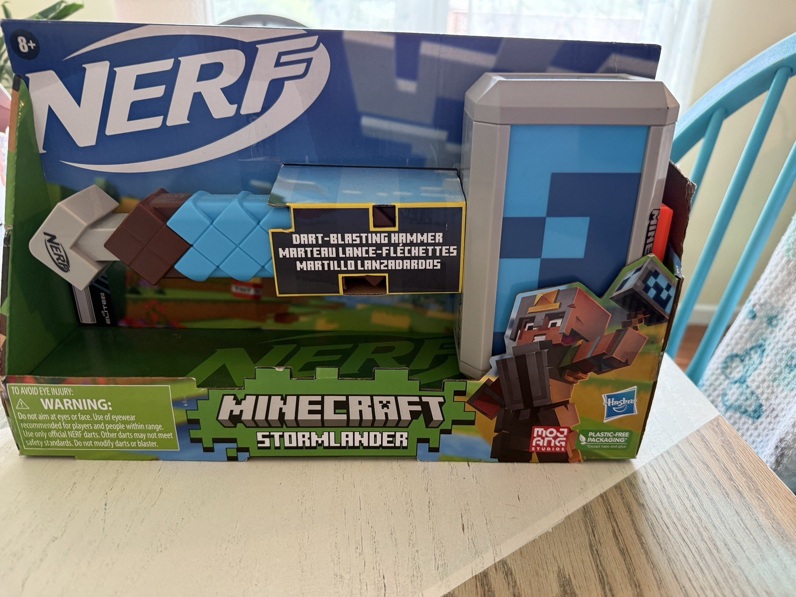 NERF Minecraft Stormlander Dart-Blasting Hammer Toy for Ages 8 and Up