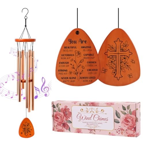 Christian Gifts for Women Men, Inspirational Bible Verse Wind Christian/Gold