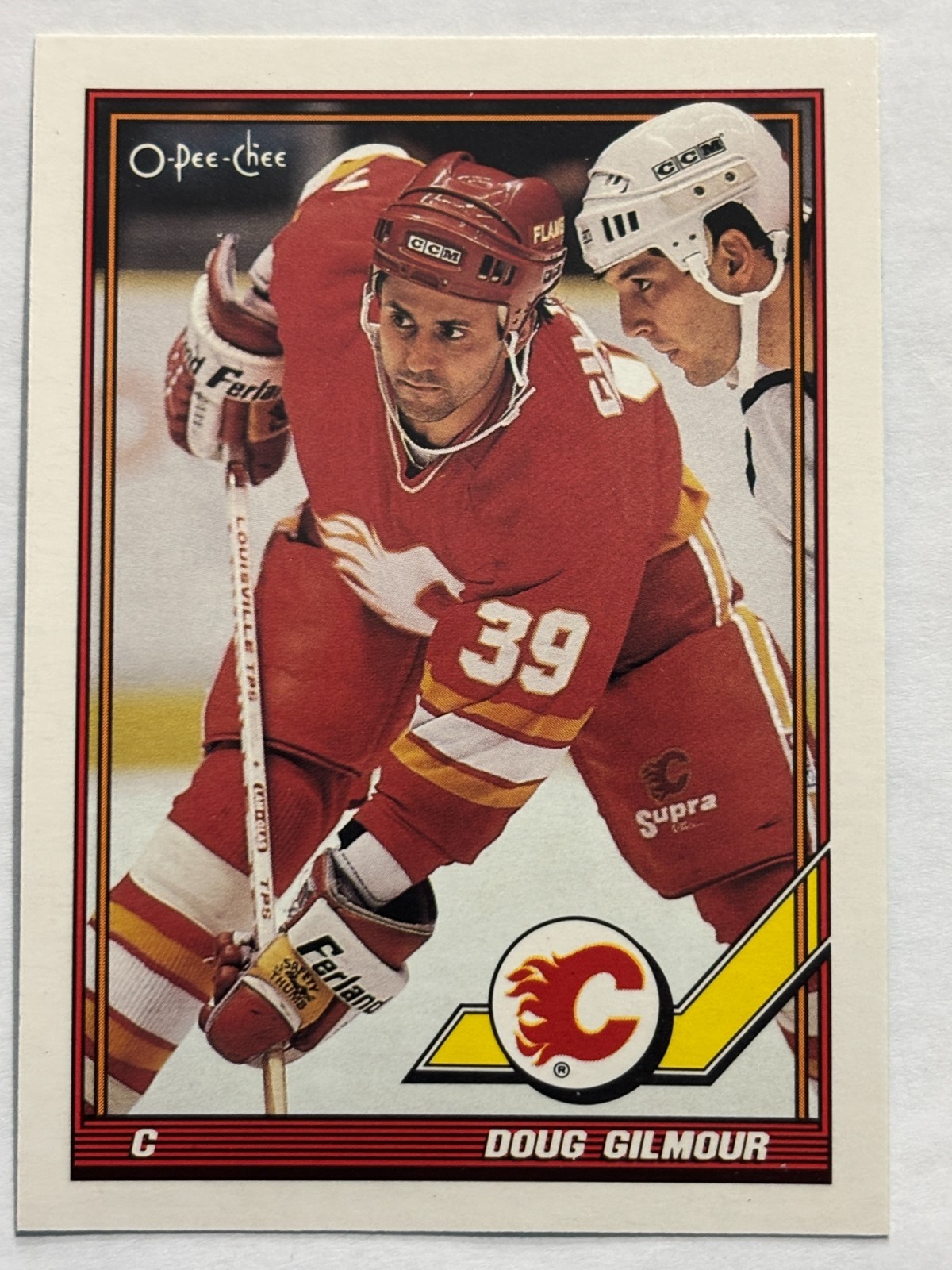 1991-92 O-Pee-Chee #208 Doug Gilmour Calgary Flames