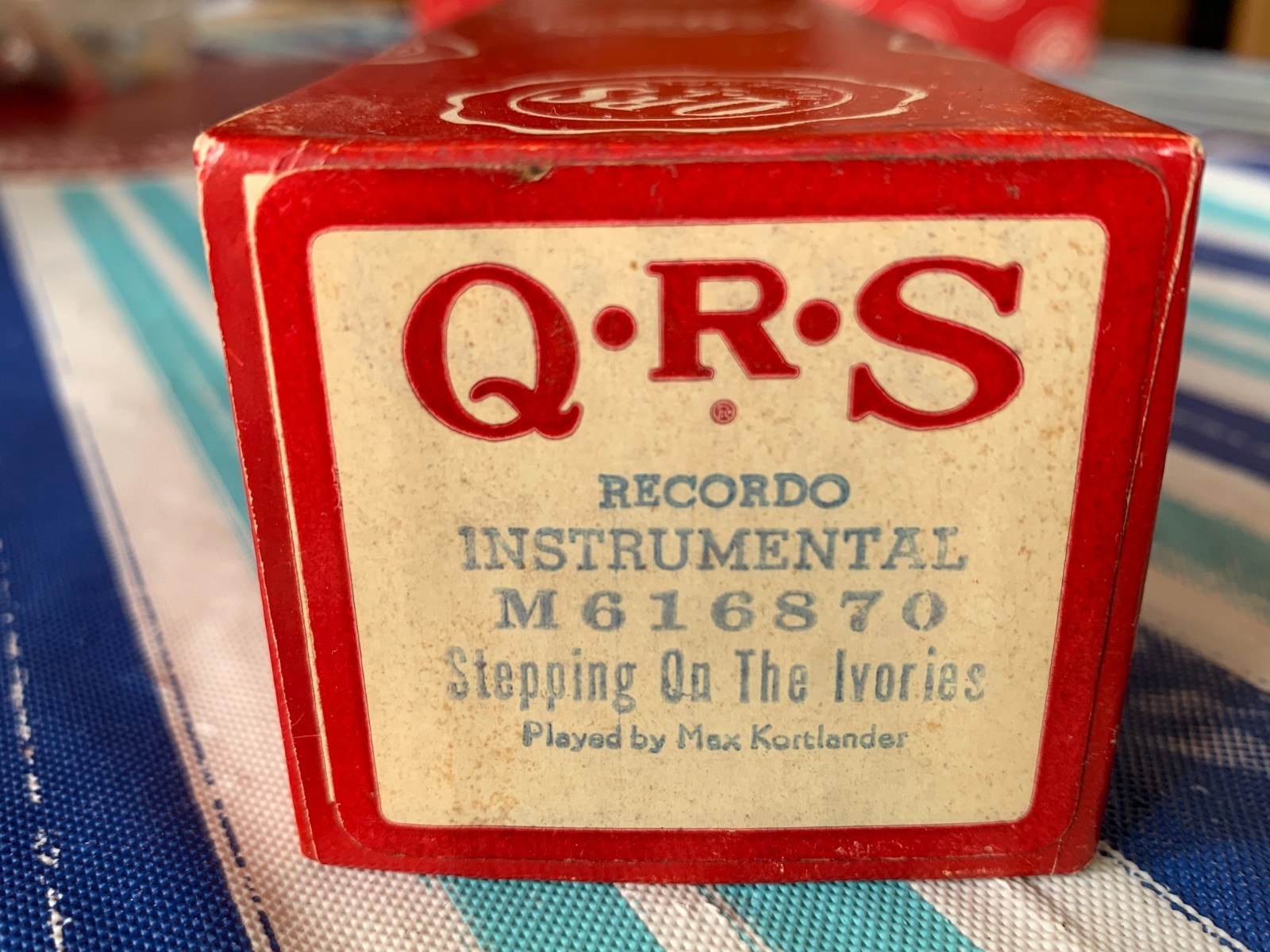 Vintage Q-R-S Player Piano Roll M616870 Stepping On The Ivories