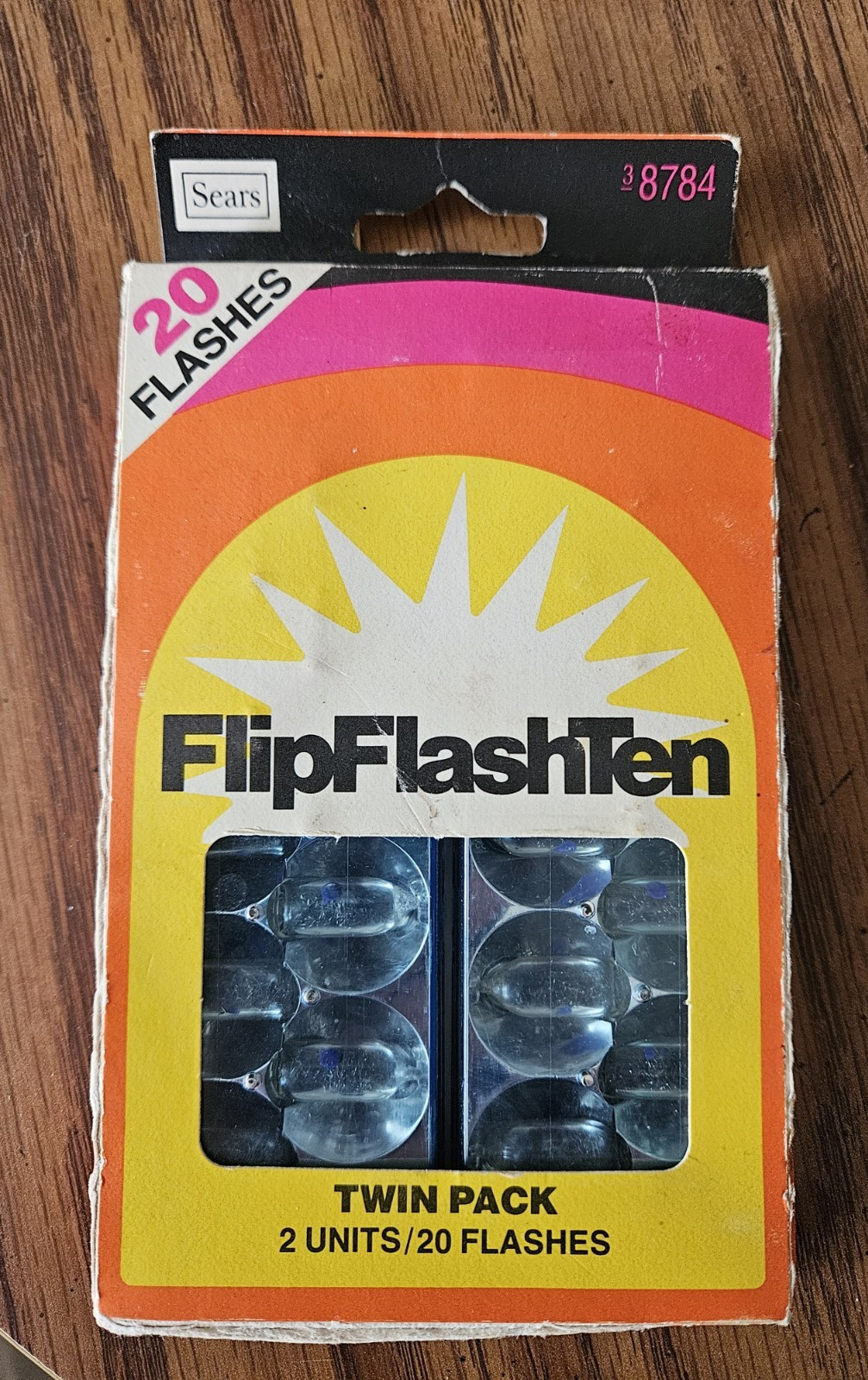 Vintage Sears 1970s Flip Flash Super 10 Flash Cube Sticks Twin Pack New