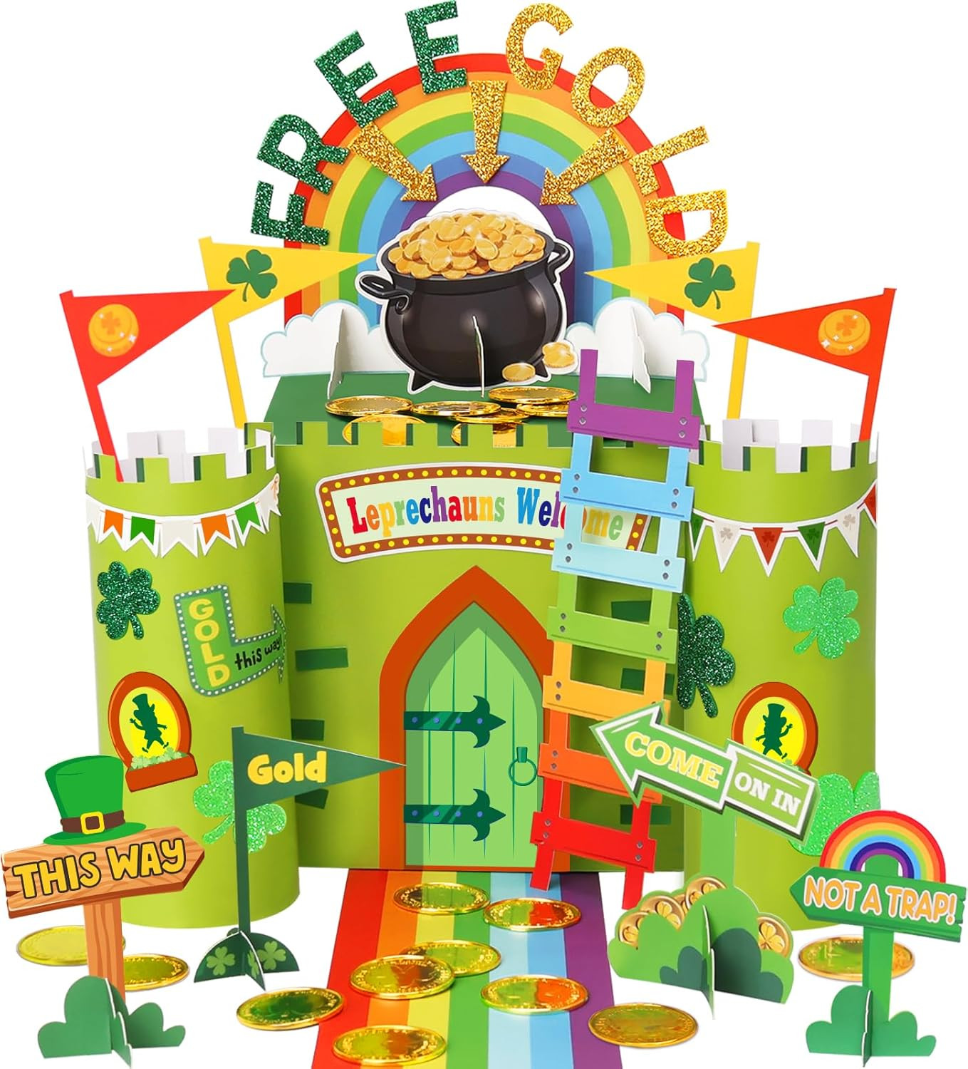 Leprechaun Trap Kit for Kids,Catch a Leprechaun Trap for Kids,St. Patrick'S Day 