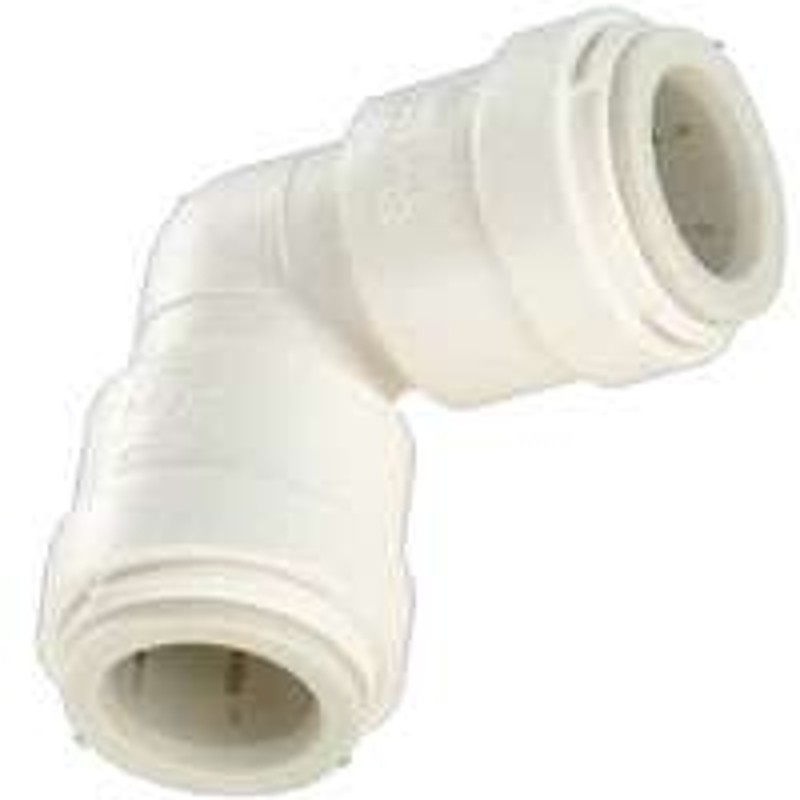 Watts 3517-08/P-420 Union Pipe Elbow, 3/8 in, 90 deg Angle, Plastic, Off-White,