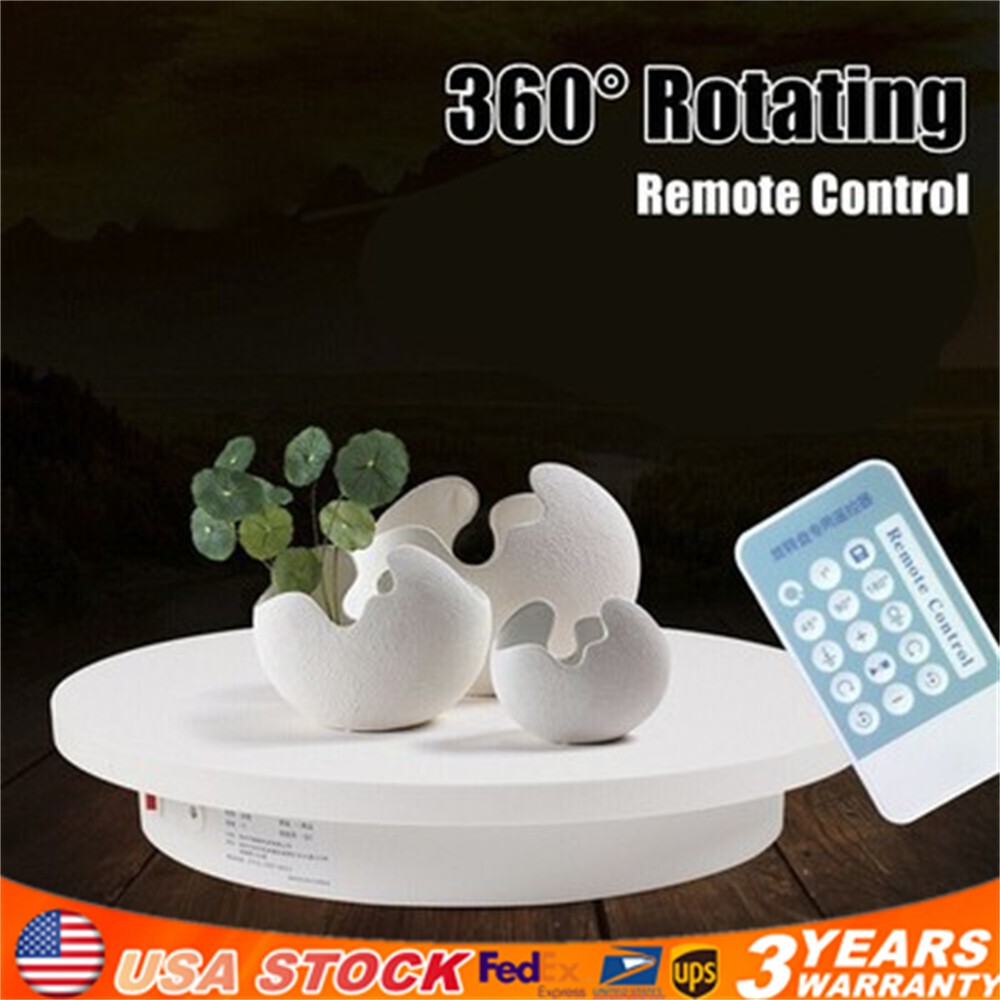 16.5" Motorized Turntable Rotating Display Electric Stand 360°100KG capacity New