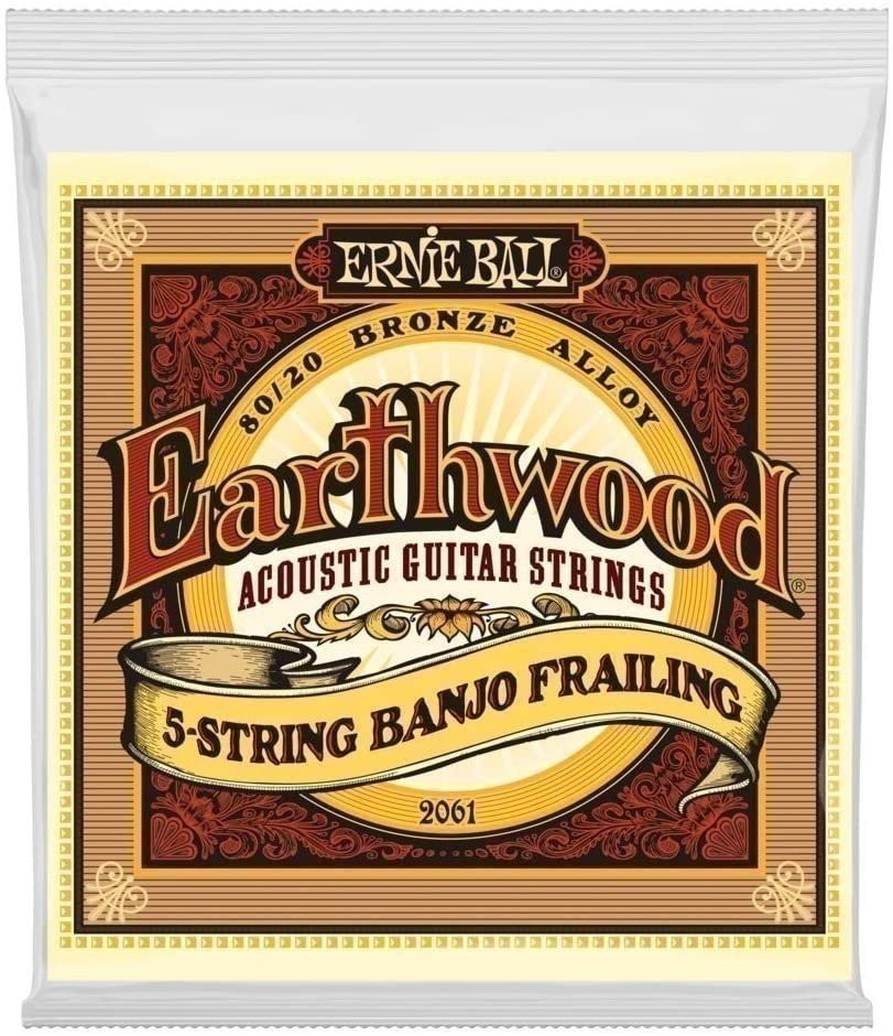 Banjo Strings Ernie Ball Earthwood 5-string 80/20 Bronze Loop Frailing  10 - 24