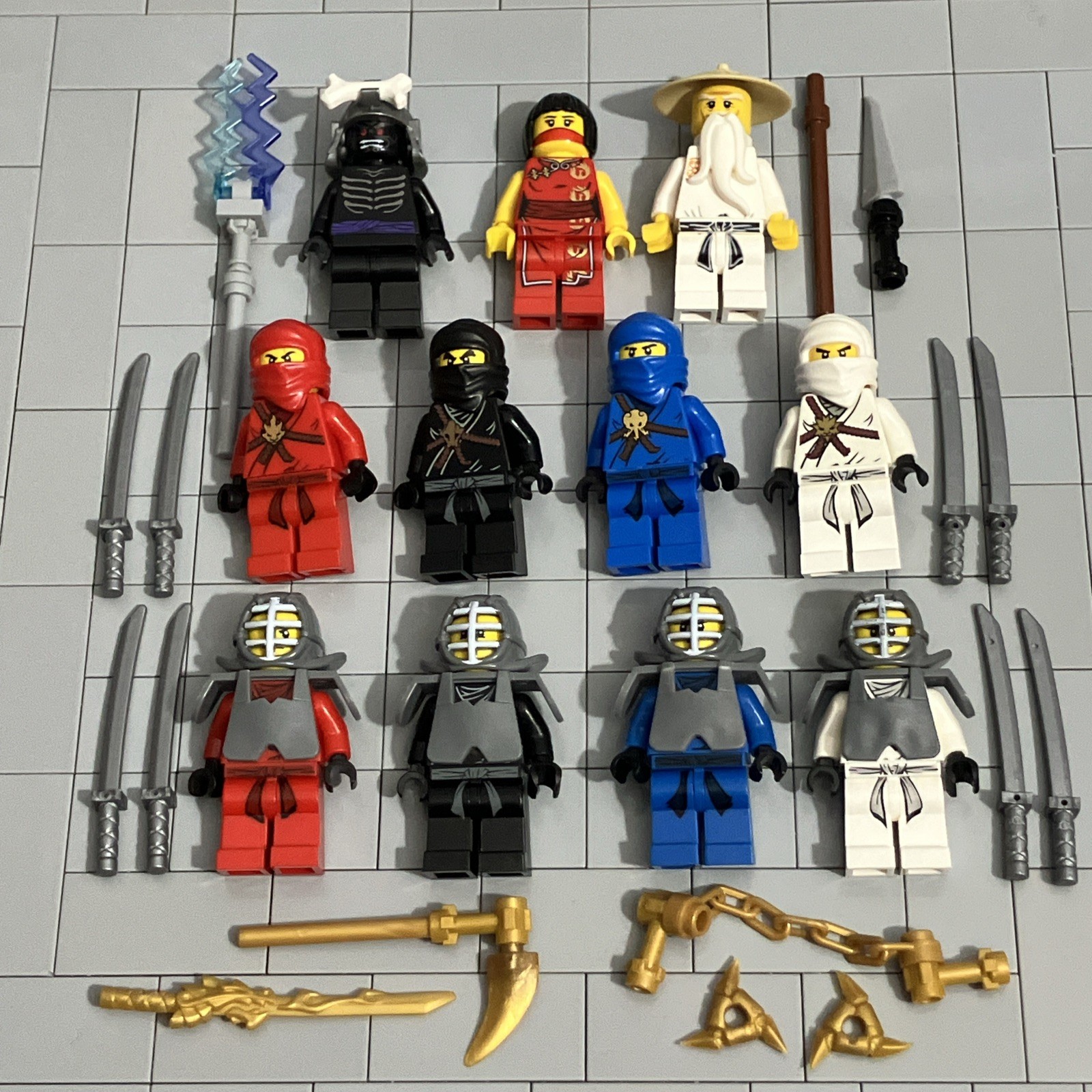 Lego Ninjago The Golden Weapons Minifigure Lot Of 11 njo001 E9 14