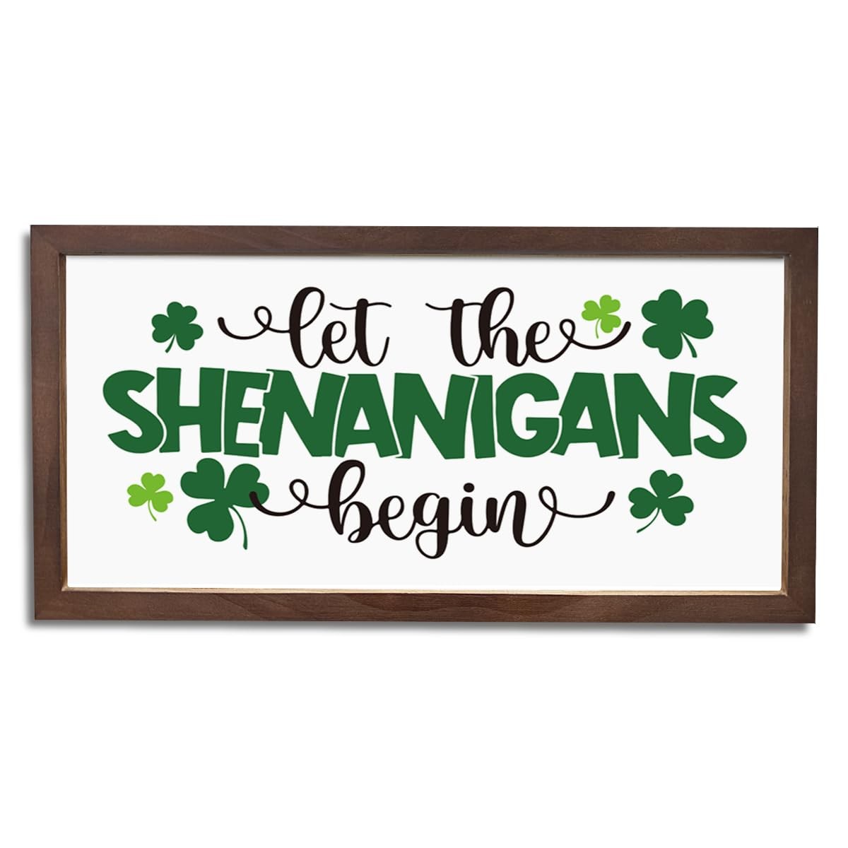 St. Patrick's Day Wall Art, Let the Shenanigans Begin 15*7.5*0.3, style 13 