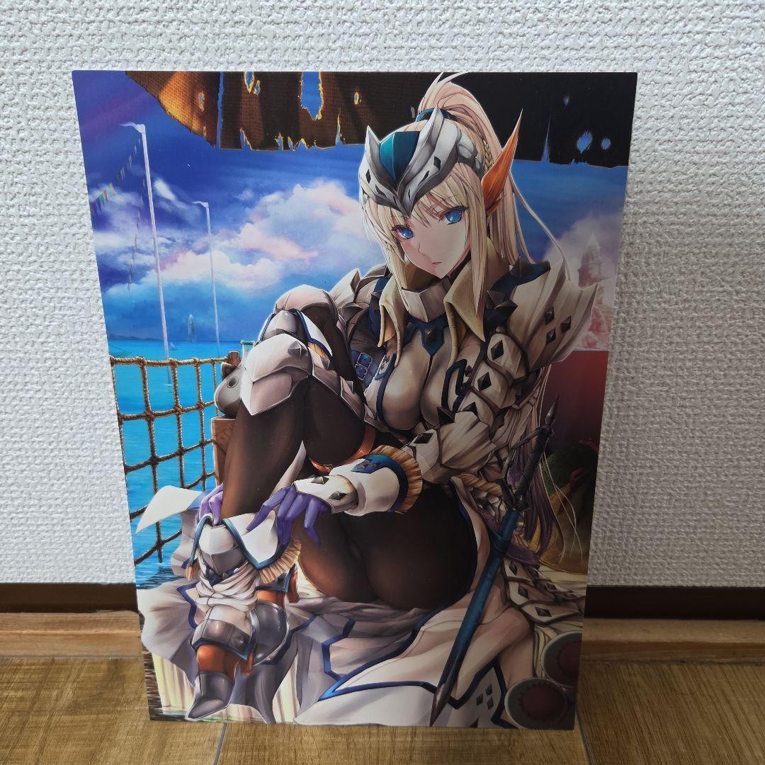 Monster Hunter Berio-san A3 Clear Poster Udonya Doujin Used