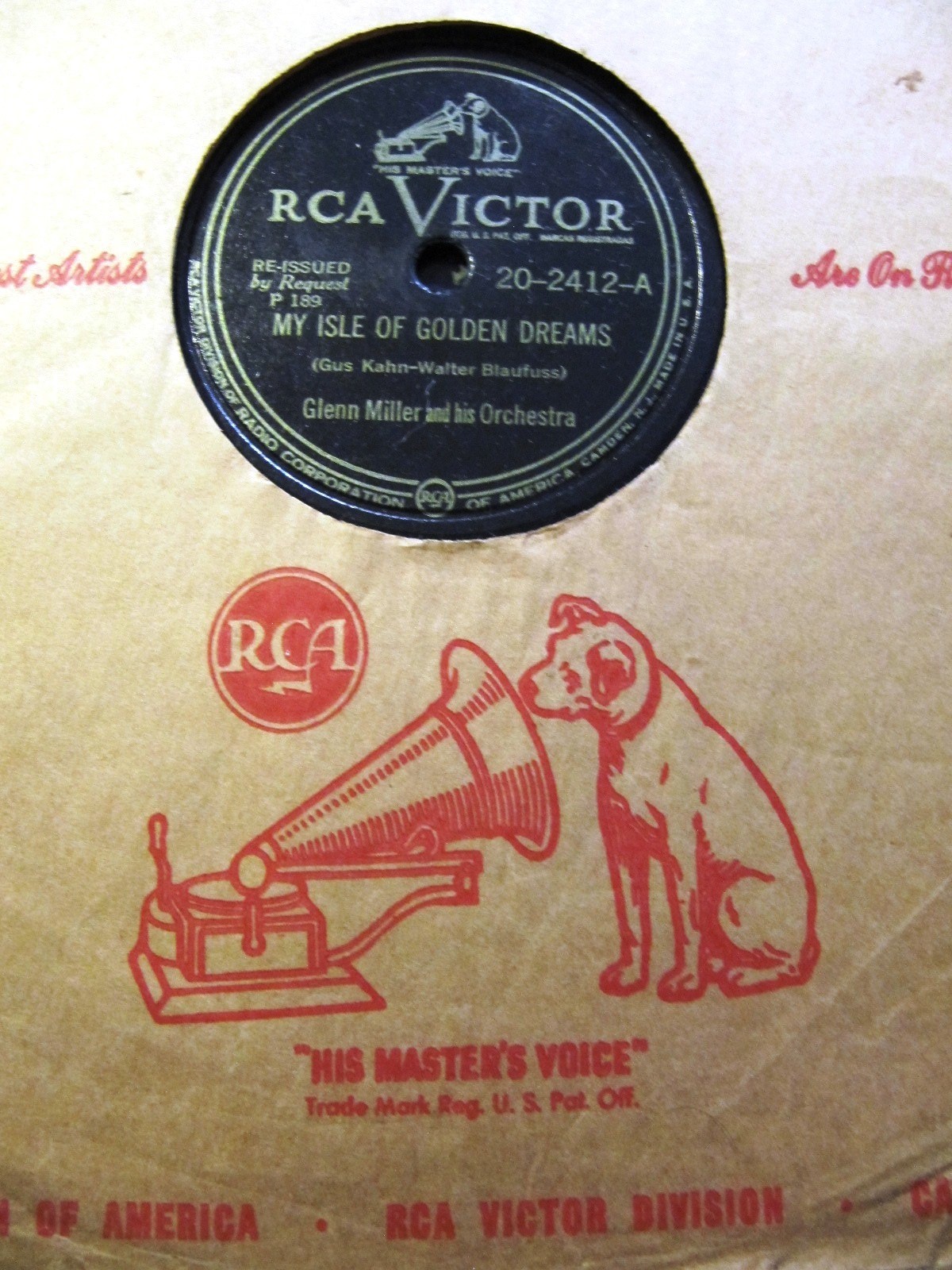 1941 GLENN MILLER ORCH Dorothy Claire PERFIDIA My Isle of Golden Dreams 20-2412