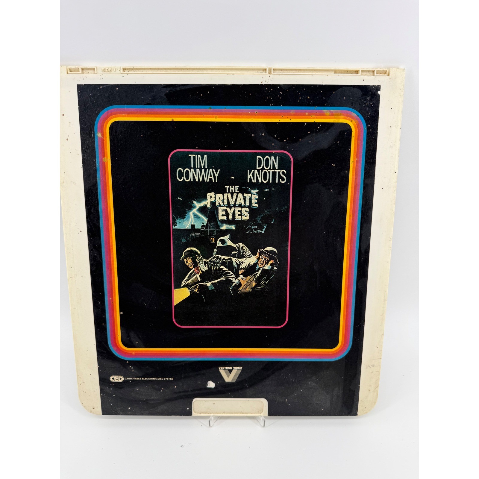 Vestron Video The Private Eyes CED Movie Tim Conway Don Knotts Vintage 1980 PG