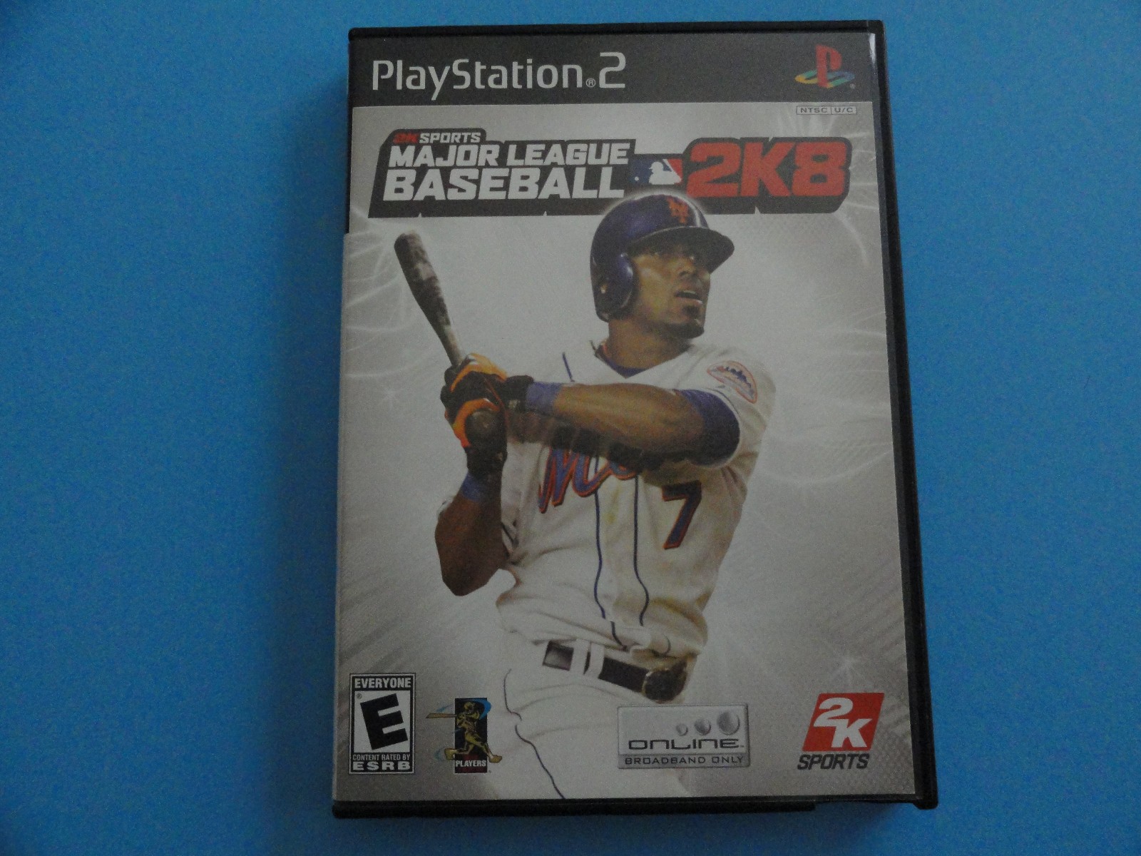 PS2 MAJOR LEAGUE BASEBALL 2K8 COVER ART IN BLOCKBUSTER VIDEO CASE
