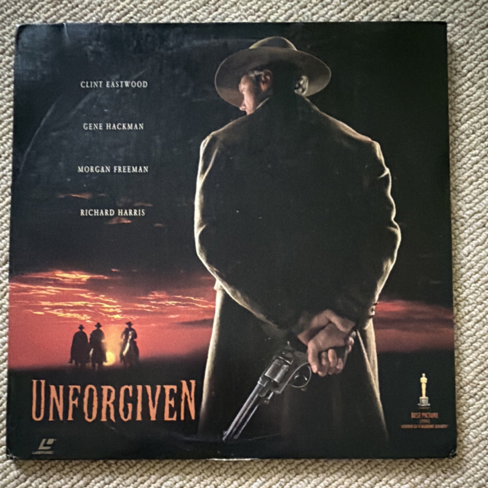 Unforgiven LaserDisc Widescreen Clint Eastwood Gene Hackman Freeman 1992 R