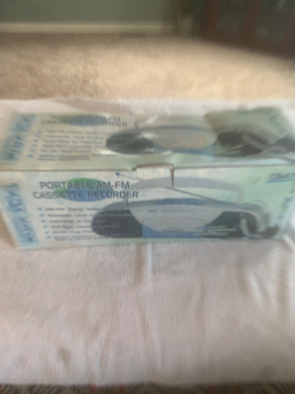 Blue Ice GPX C847BI Portable Am-Fm Cassett Recorder New in Box