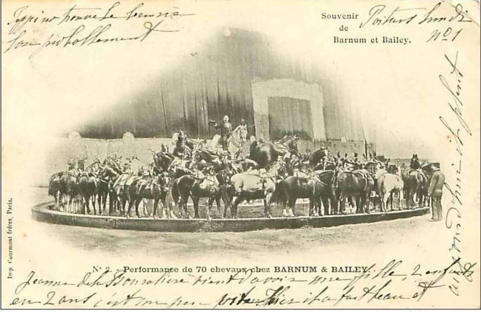 Barnum And Bailey Circus Show Performance Of 70 HORSES