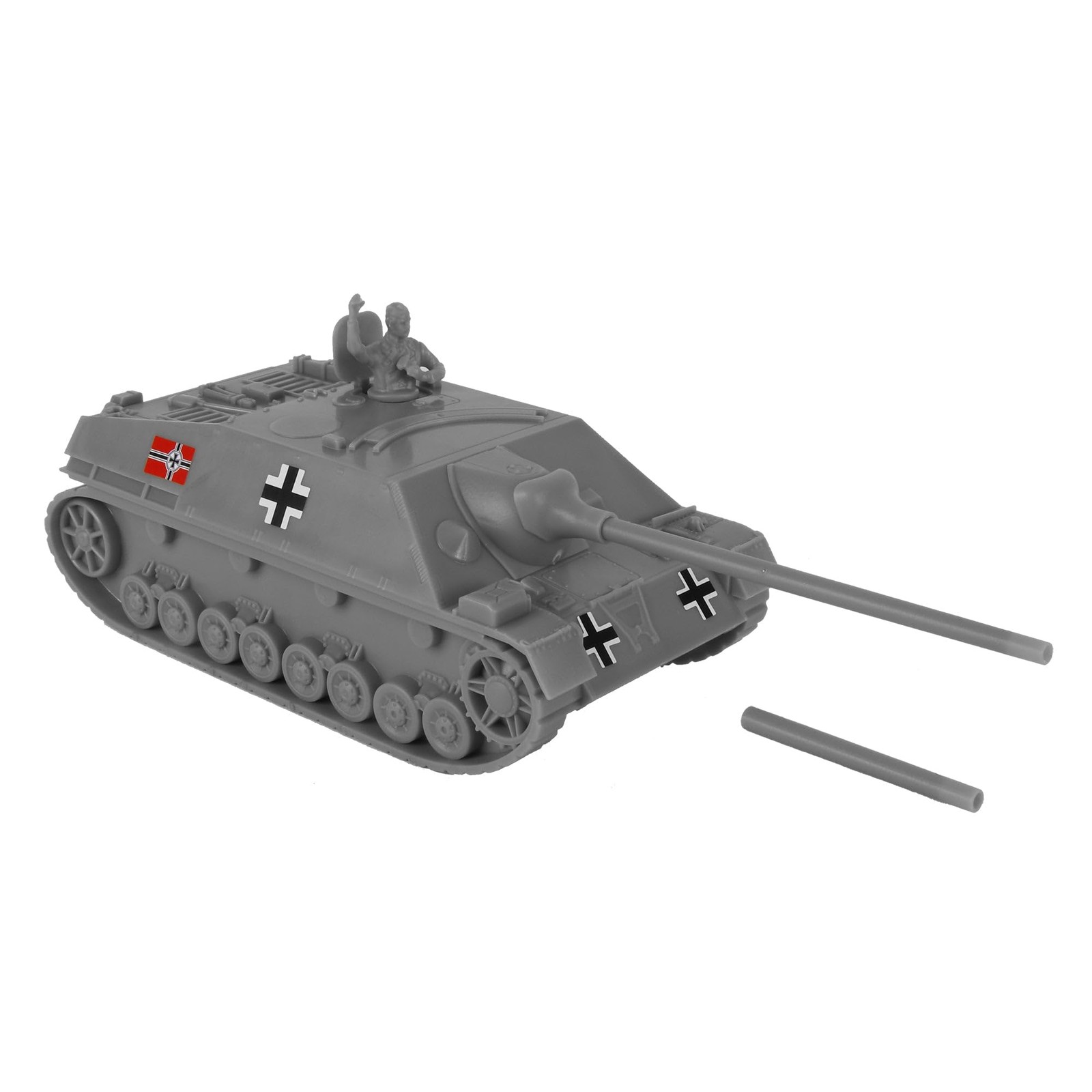 BMC WW2 German Jagdpanzer IV Tank Destroyer  Gray 132 Plastic Army Men Vehicle
