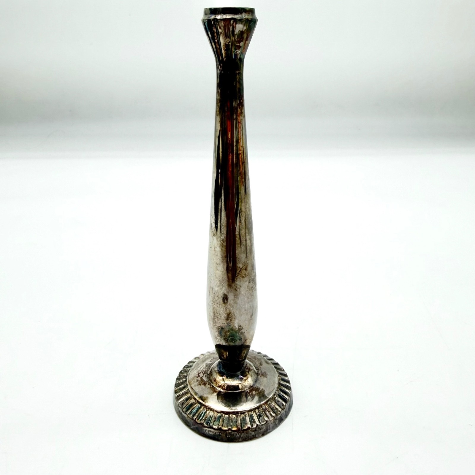 WMF Fluted Trumpet Bud Vase Silverplate Silver Vintage 5.75"