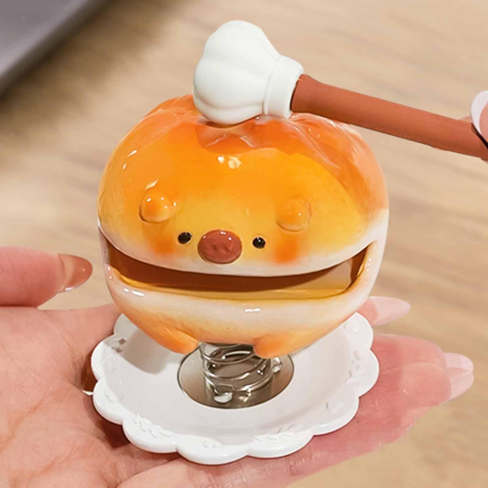 4x Temple Block Zen Drum Kids Ornament Car Dashboard Mokugyo with Mallet