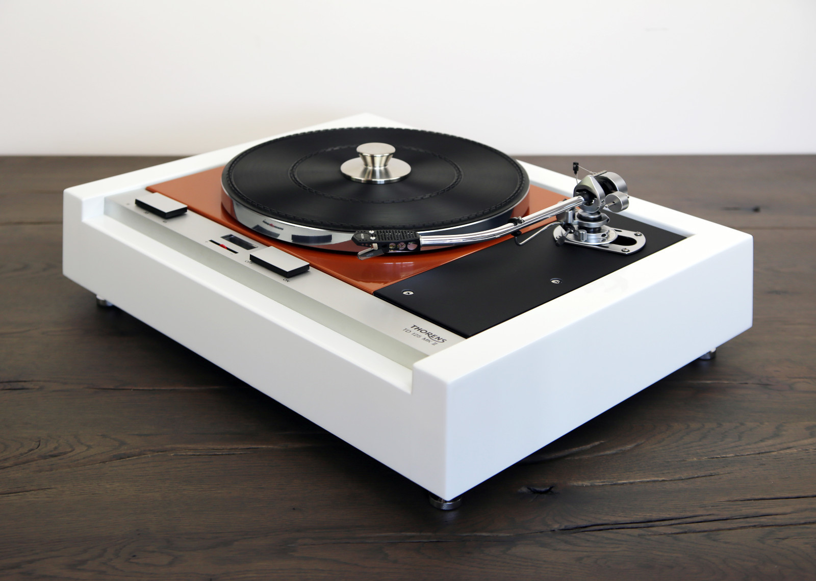 We Restore Your Thorens TD 125 Turntable Black Or White - Orange