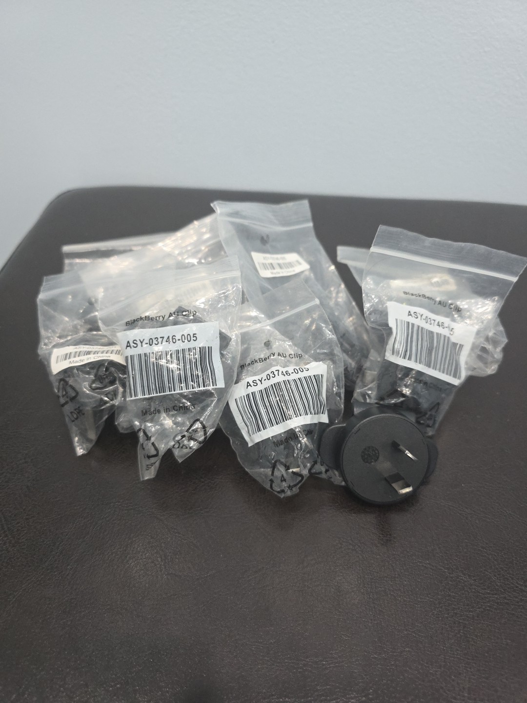 Travel Plug Adapter Prong ASY-03746-005- 001 BlackBerry Black Lot  Of 10