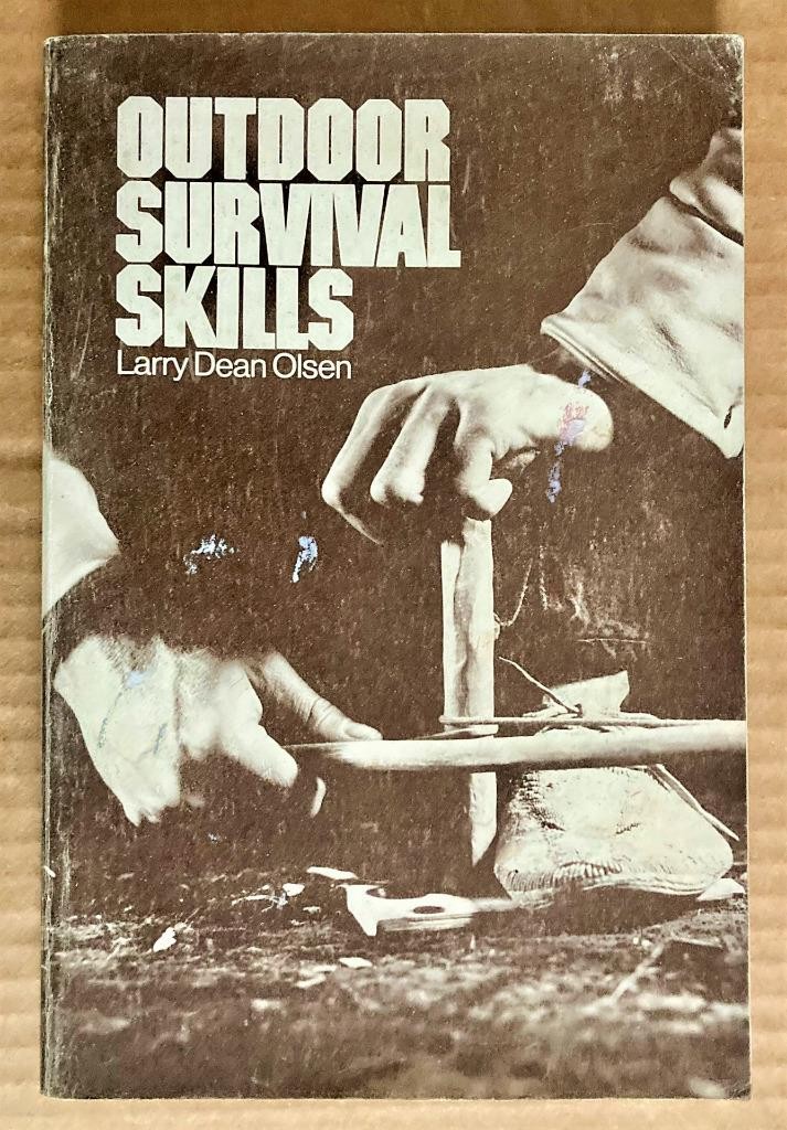 1974 Outdoor Survival Skills Larry D. Olsen Book Softcover Color B&W