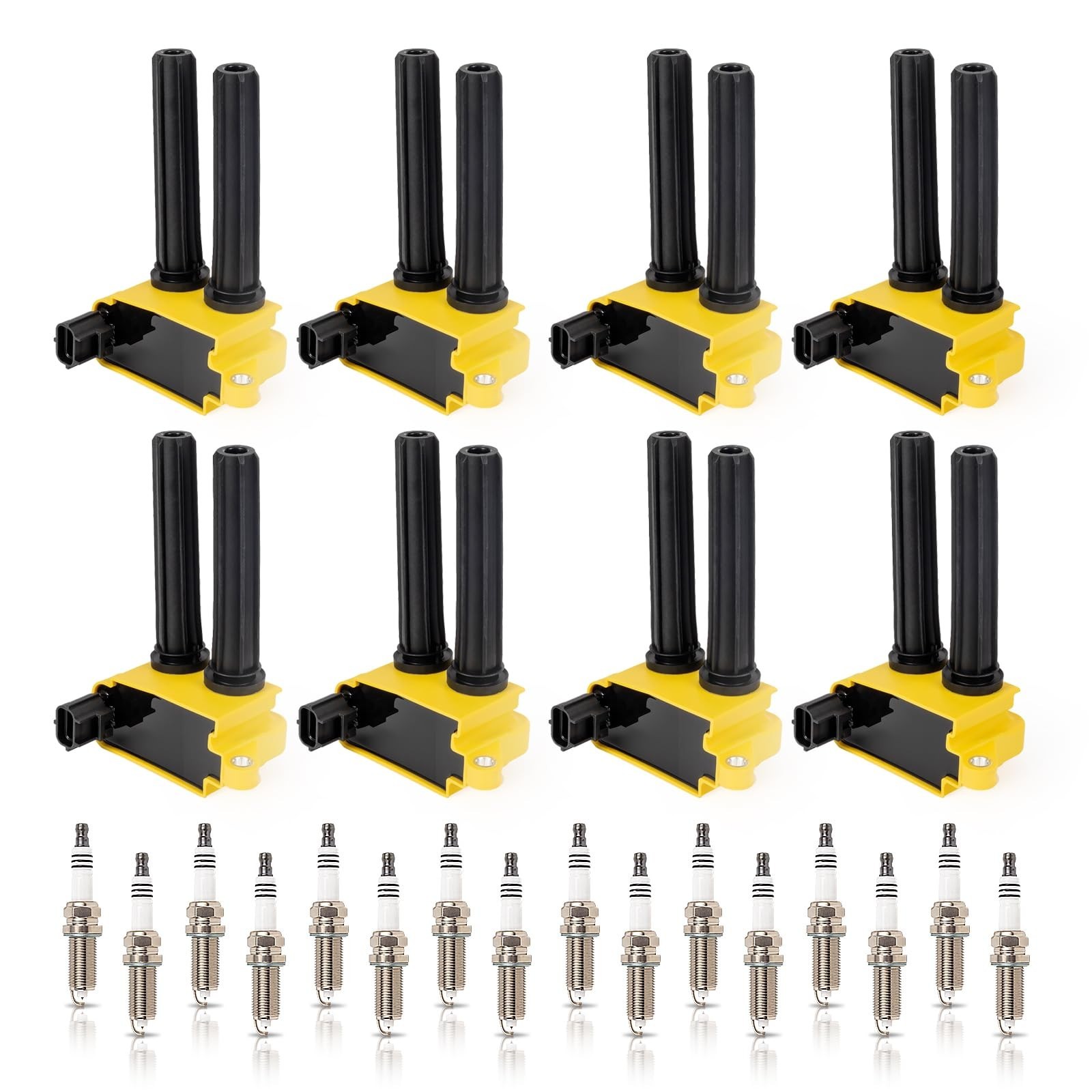 ENA 8 Ignition Coil Pack 16 Iridium Spark Plug Compatible with Chrysler Dodge...