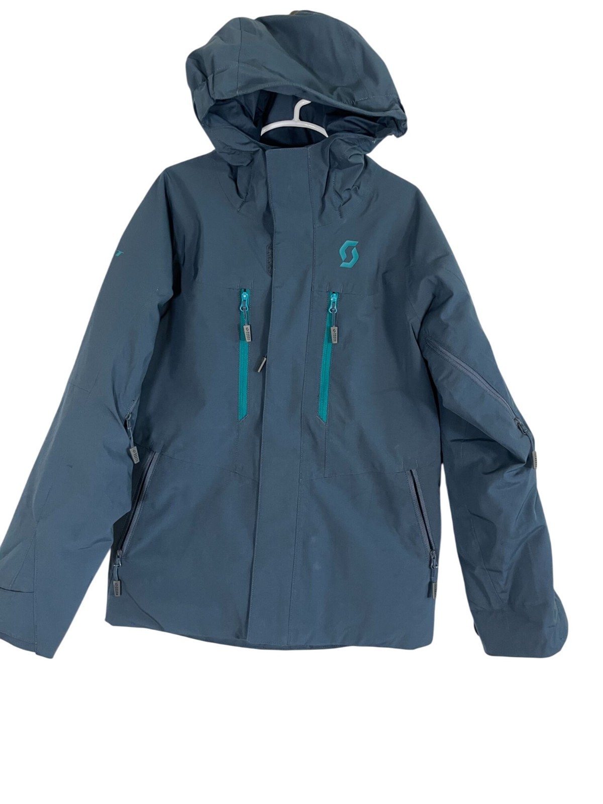 Scott Outerwear Hood Jacket Kid S Blue Puffer Ski Coat Insulated Snowboard 128