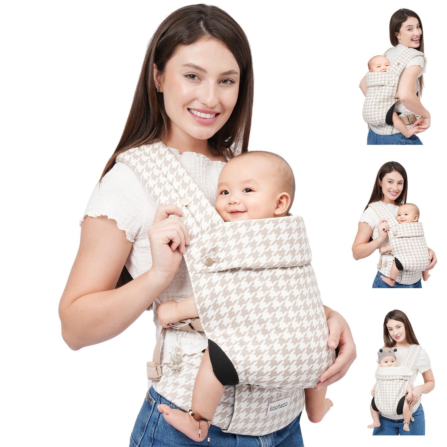Koohaoo Baby Carrier Newborn to Toddler, Ergonomic, Cozy and Lightweight Baby...