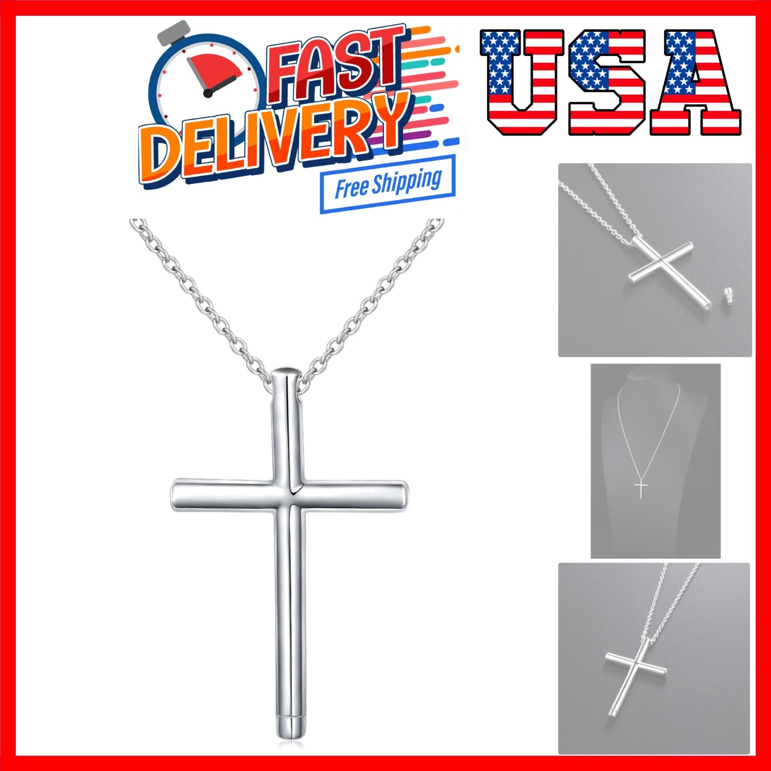 S925 Sterling Silver Urn Necklace Memorial Ashes Keepsake Exquisite Cremation...