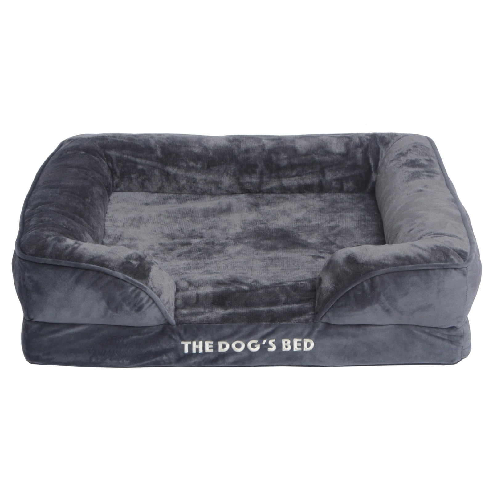 The Dog’s Bed Replacement Outer Cover & Bolster for Standard Foam Beds, Flannel
