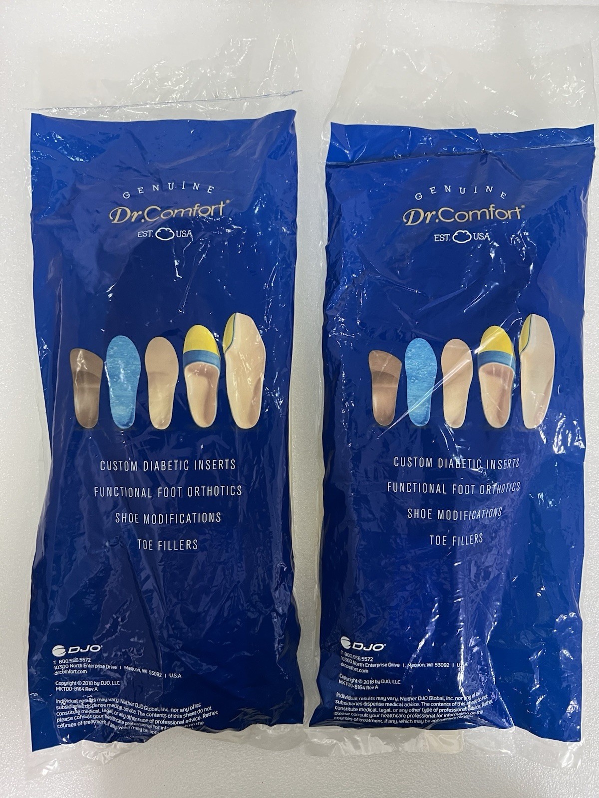 Dr Comfort (2)Custom Men Diabetic Orthotics Inserts- 14 Regular-New Sealed Bag