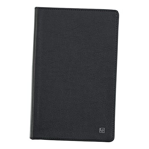 Classic Leather Notebook Writing Journal, Softcover, Narrow Large Tuxedo Black