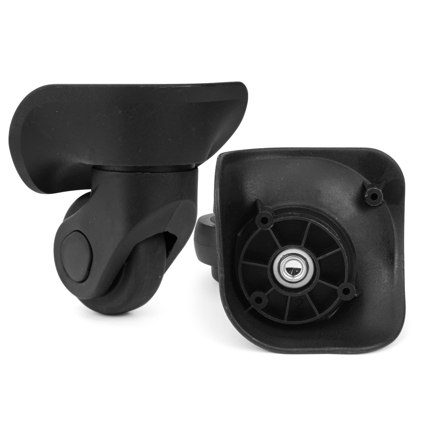 2-Pcs Luggage Wheels Replacement Plastic Luggage Suitcase Swivel Caster Wheel...