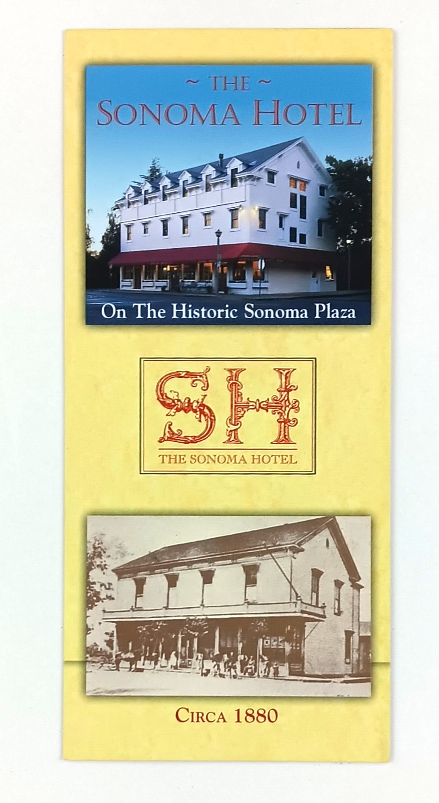 2000s The Sonoma Hotel California Historic Valley Lodging CA VTG Travel Brochure
