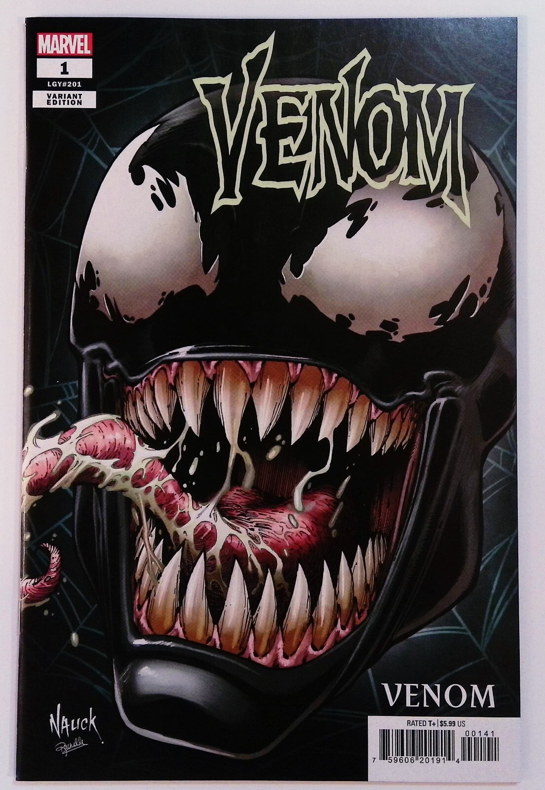 Venom 1 Marvel Comics Todd Nauck Headshot Variant 1st Meridius 1st Cameo Bedlam 