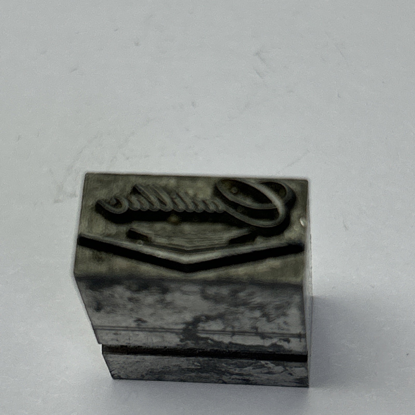 Vintage Letterpress Printing Block Cadillac Car Advertising Logo Metal