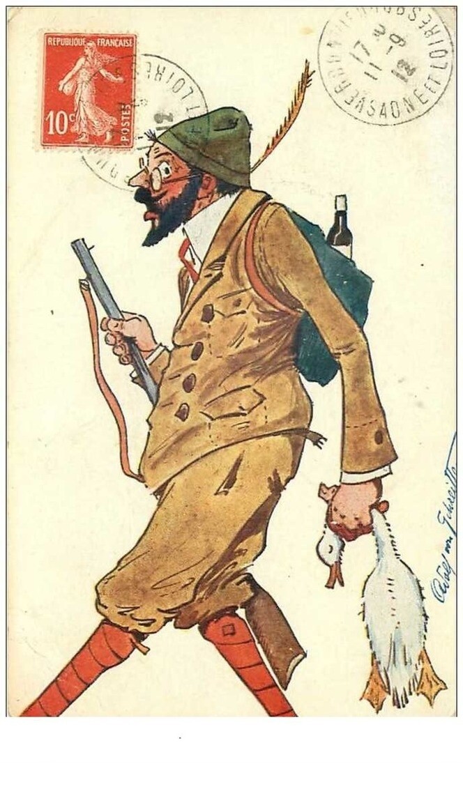 Hunting No. 18329 Illustration Man Hunter