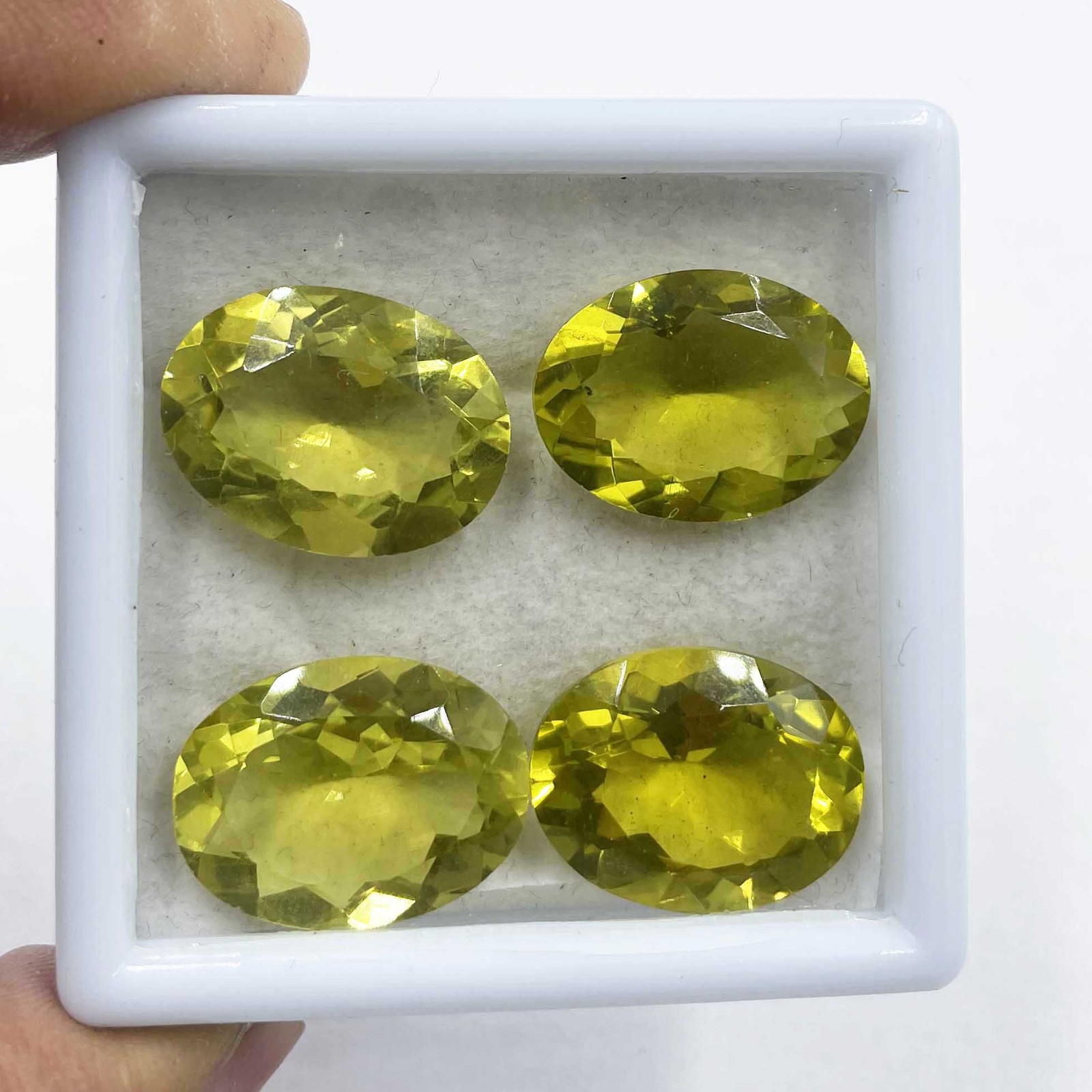 Natural Lemon Quartz Oval Cut Loose Stone Lot 6 Pcs 14.5*19.5-15*20 MM 84 CT
