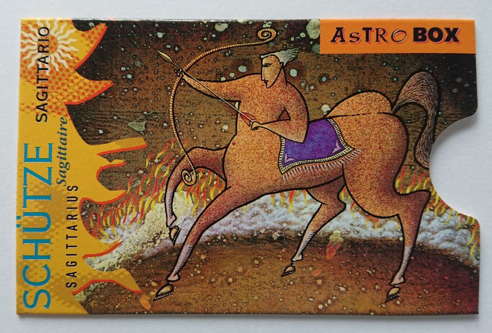 Card Holder Cardbox Phone Card Bank Card Astrobox Zodiac Sign Sagittarius