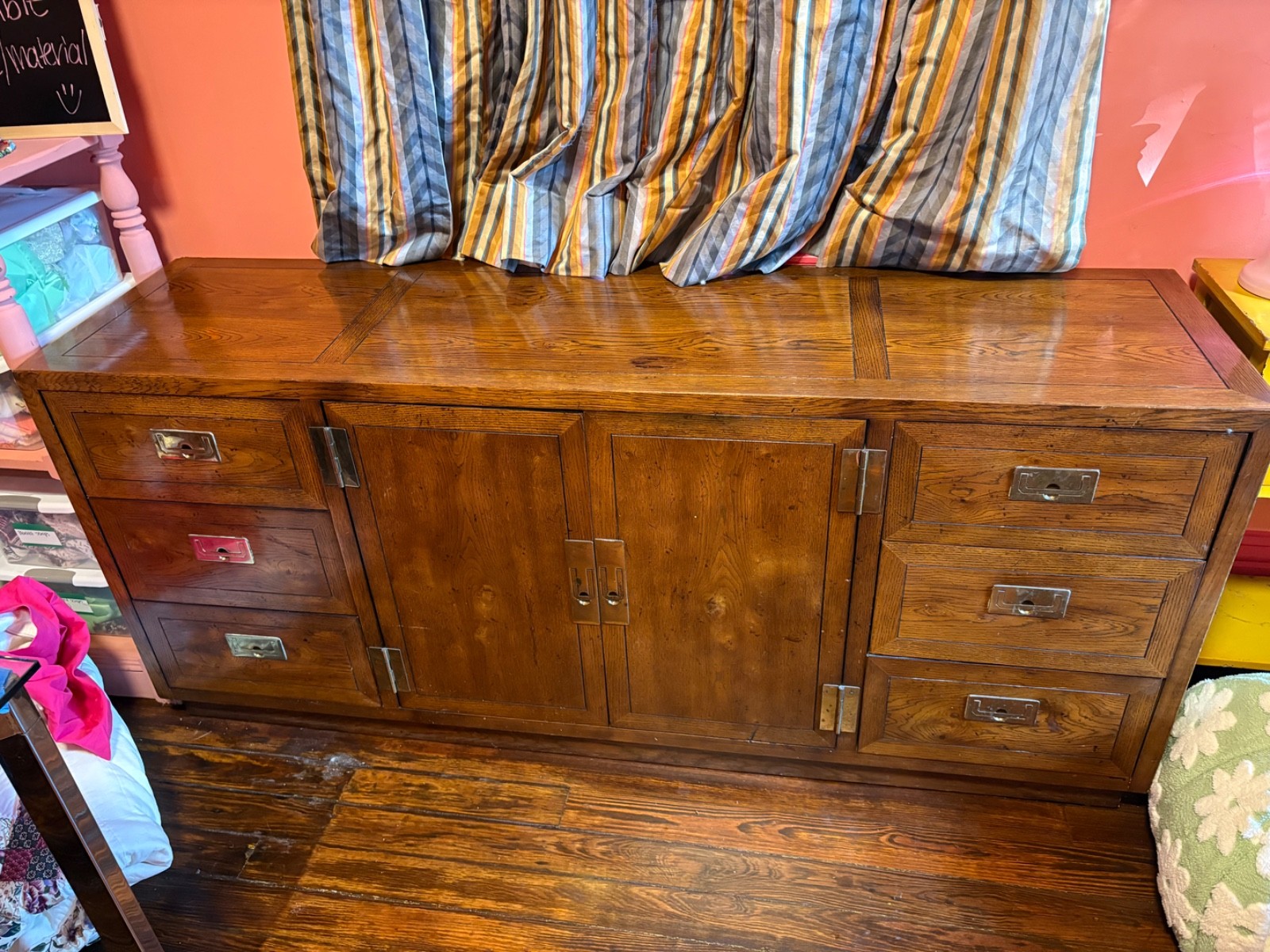 Henredon Mid-Century Modern Matching Large and Small Dresser