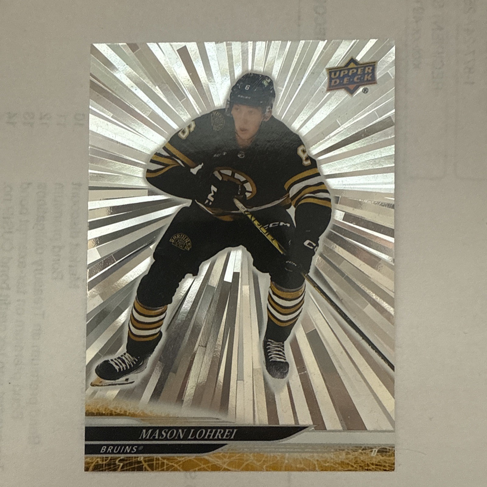 2024-25 Upper Deck Series 2 Mason Lohrei Outburst Parallel # 257 (24-25)