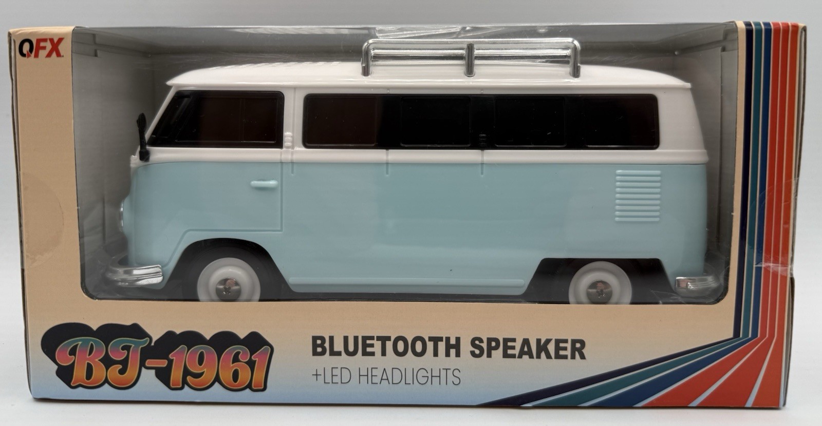 BJ-1961 Volkswagen Type Van Bluetooth Speaker LED Headlights Wireless FM QFX