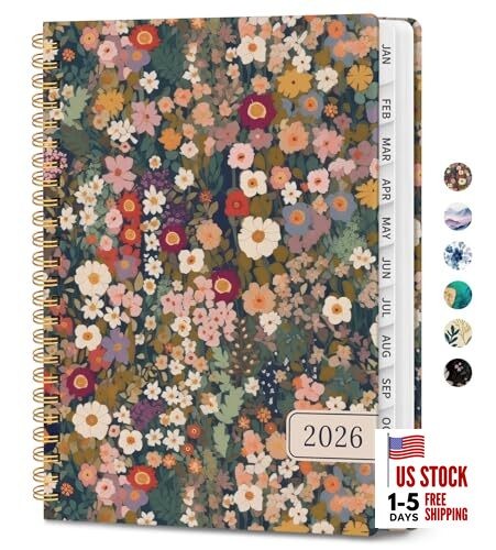 2026 Planner, Weekly and Monthly Planner for Women, 6.3"x8.5" (A5) A-Petals