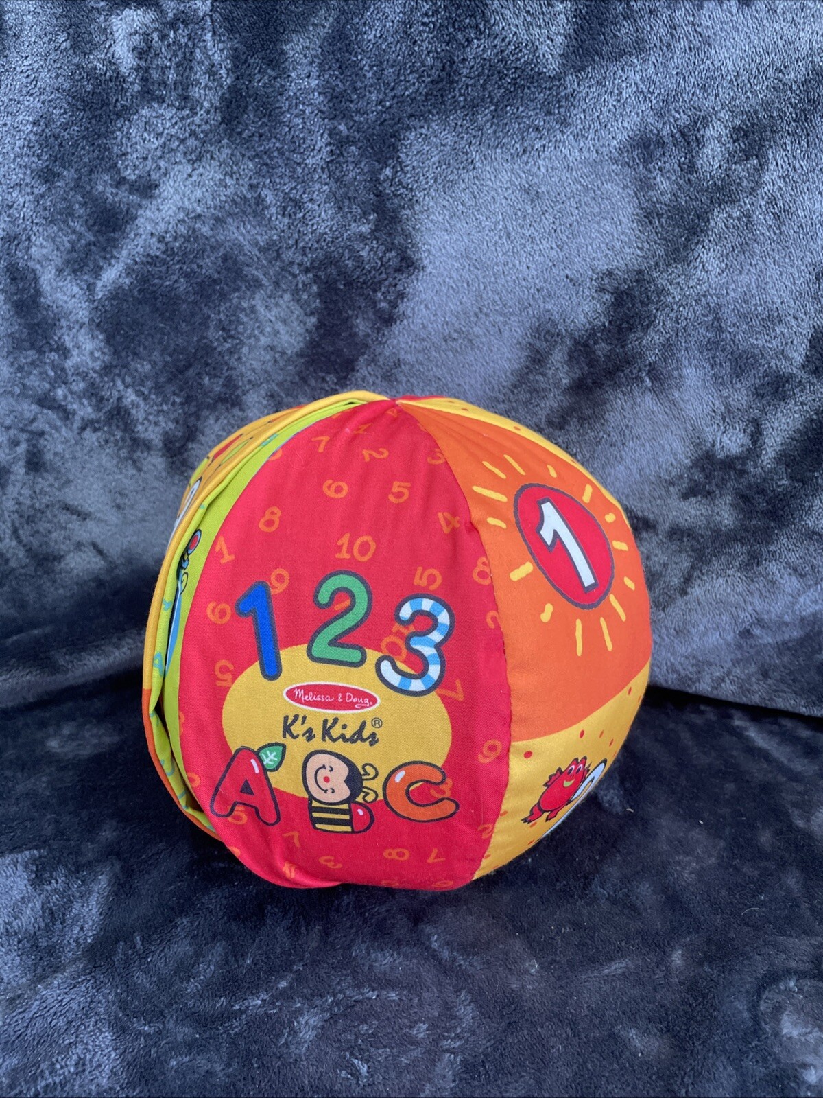 Melissa & Doug K's Kids 2-in-1 Talking Fabric ABC & Counting Ball Pre-School