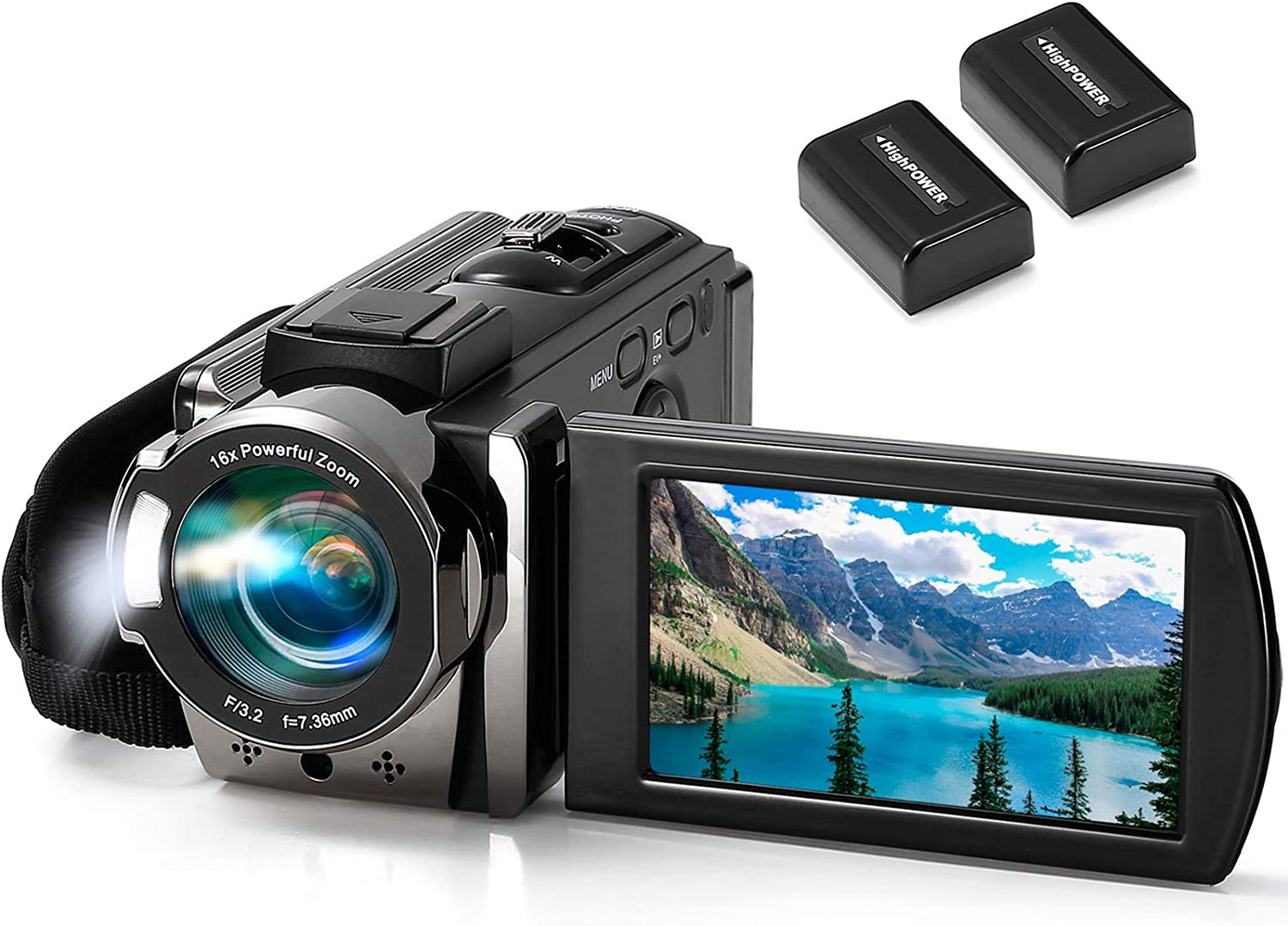 Video Camera Camcorder Digital Camera Recorder Full HD 1080P 15FPS 24MP 3.0 Inch