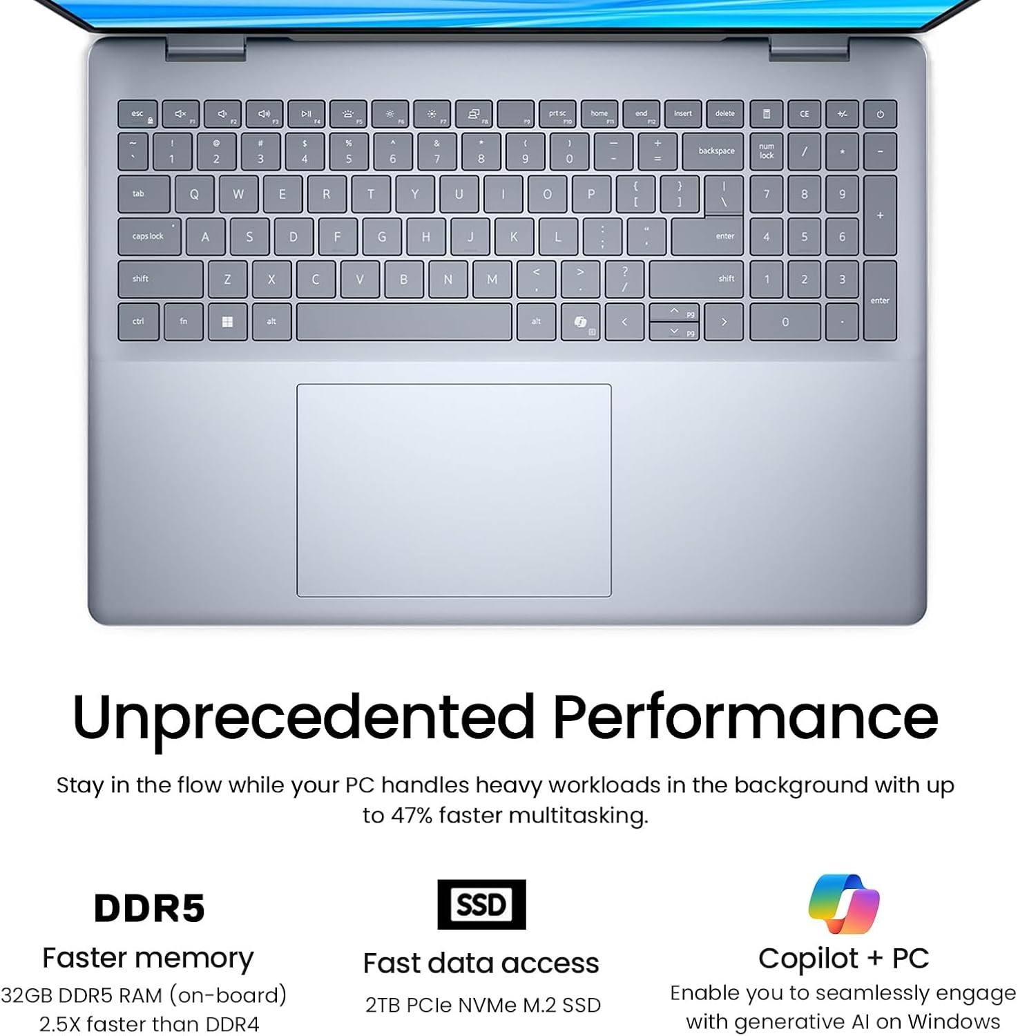 Dell 16 Plus Laptop Touchscreen Computer, 16" FHD+ Touch Screen Business Laptop