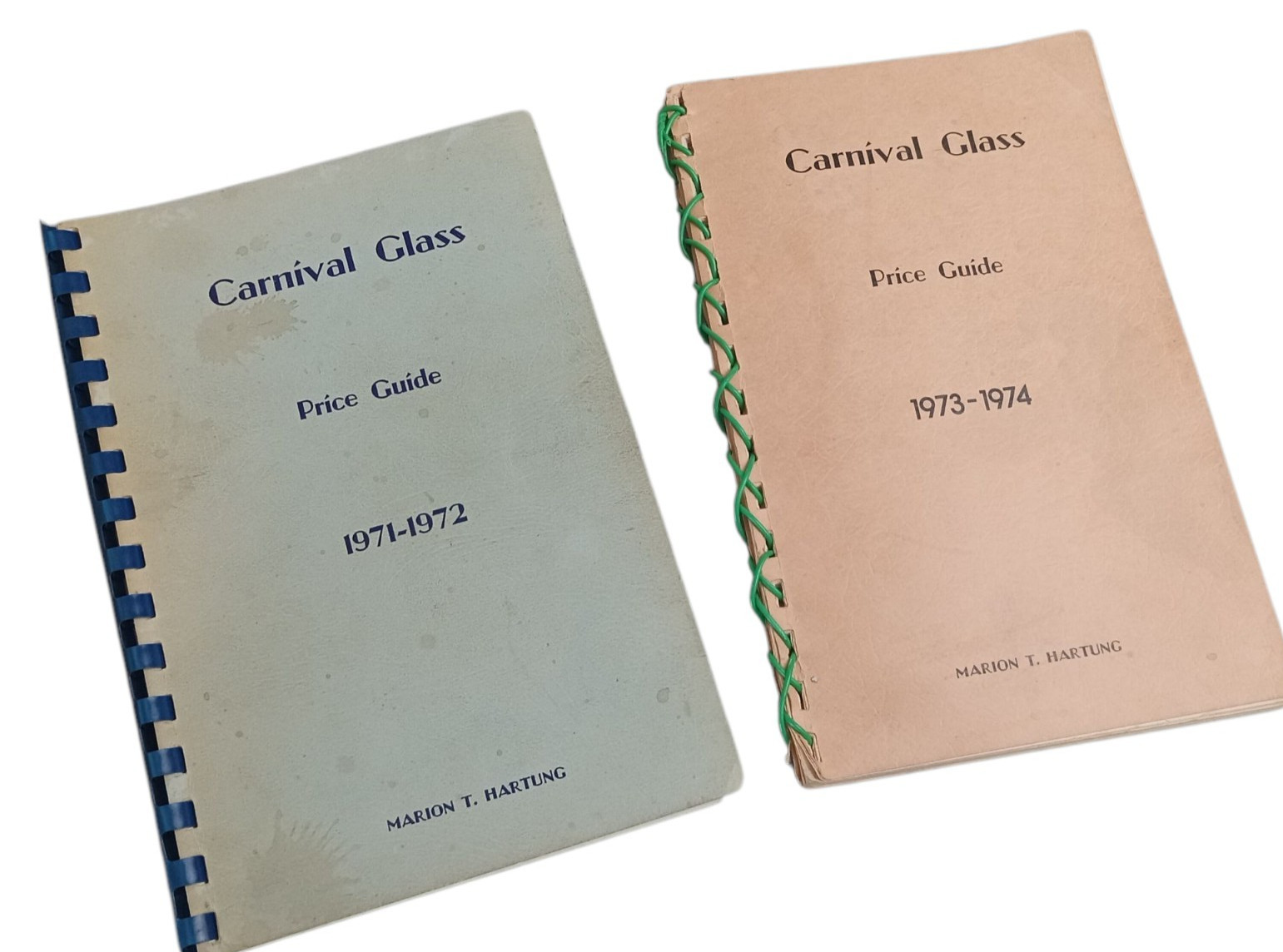 CARNIVAL GLASS Price Guide 1973-1974 and 1971-1972 Marion T. Hartung