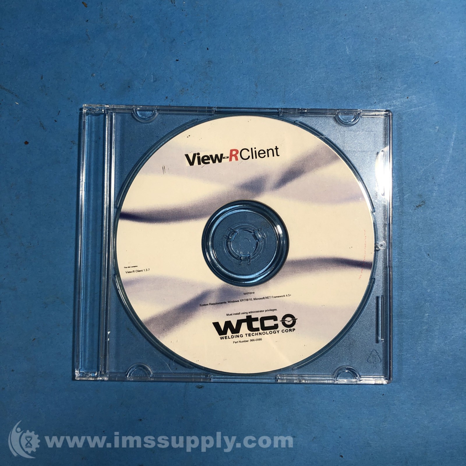 Welding Technology Corp 966-0066 View-R Client CD FNOB