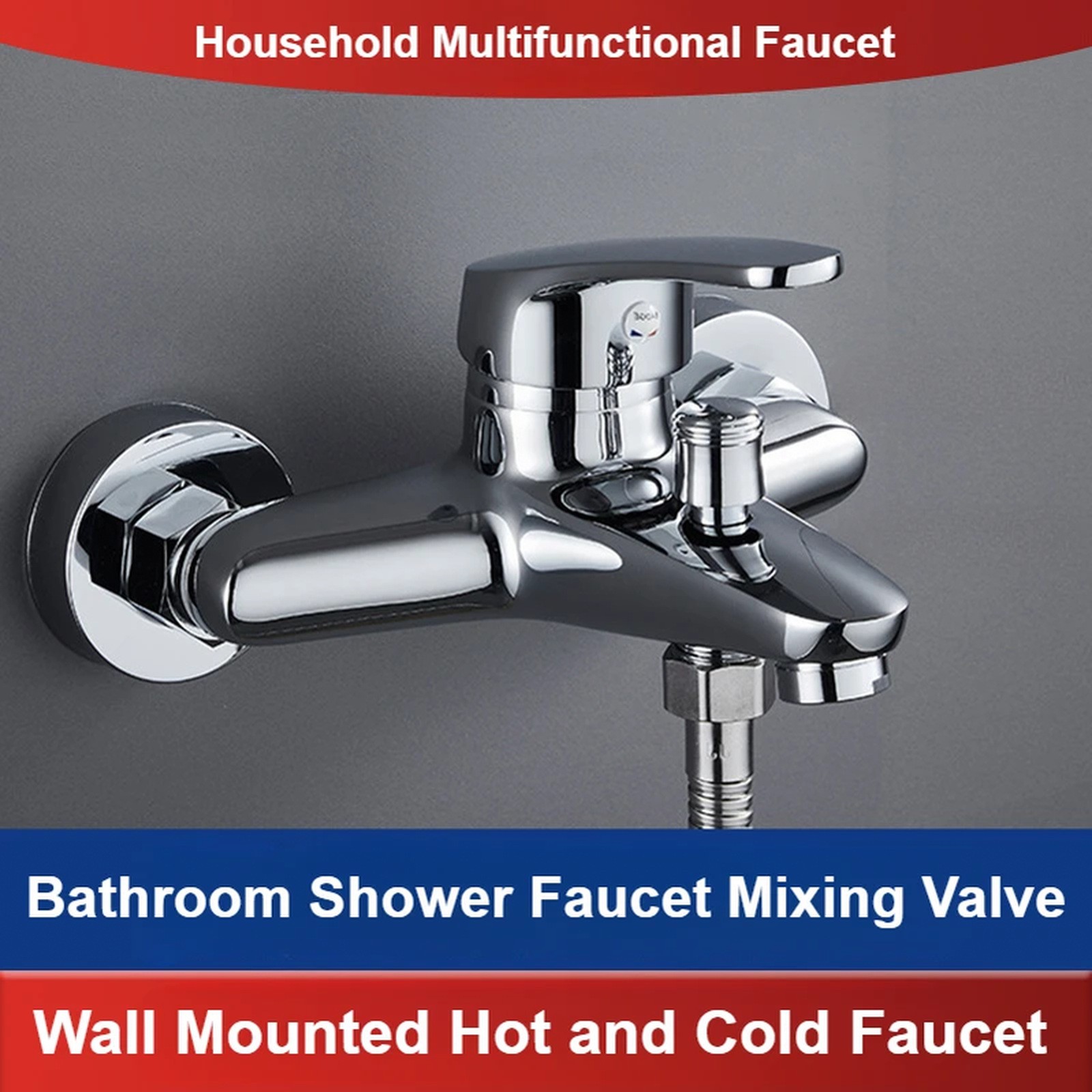 Pressurized Shower Faucet Bathroom Faucets Bath Mixing Valve Triple Cold and