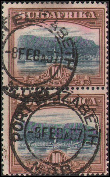 South Africa #32 Used vertical pair