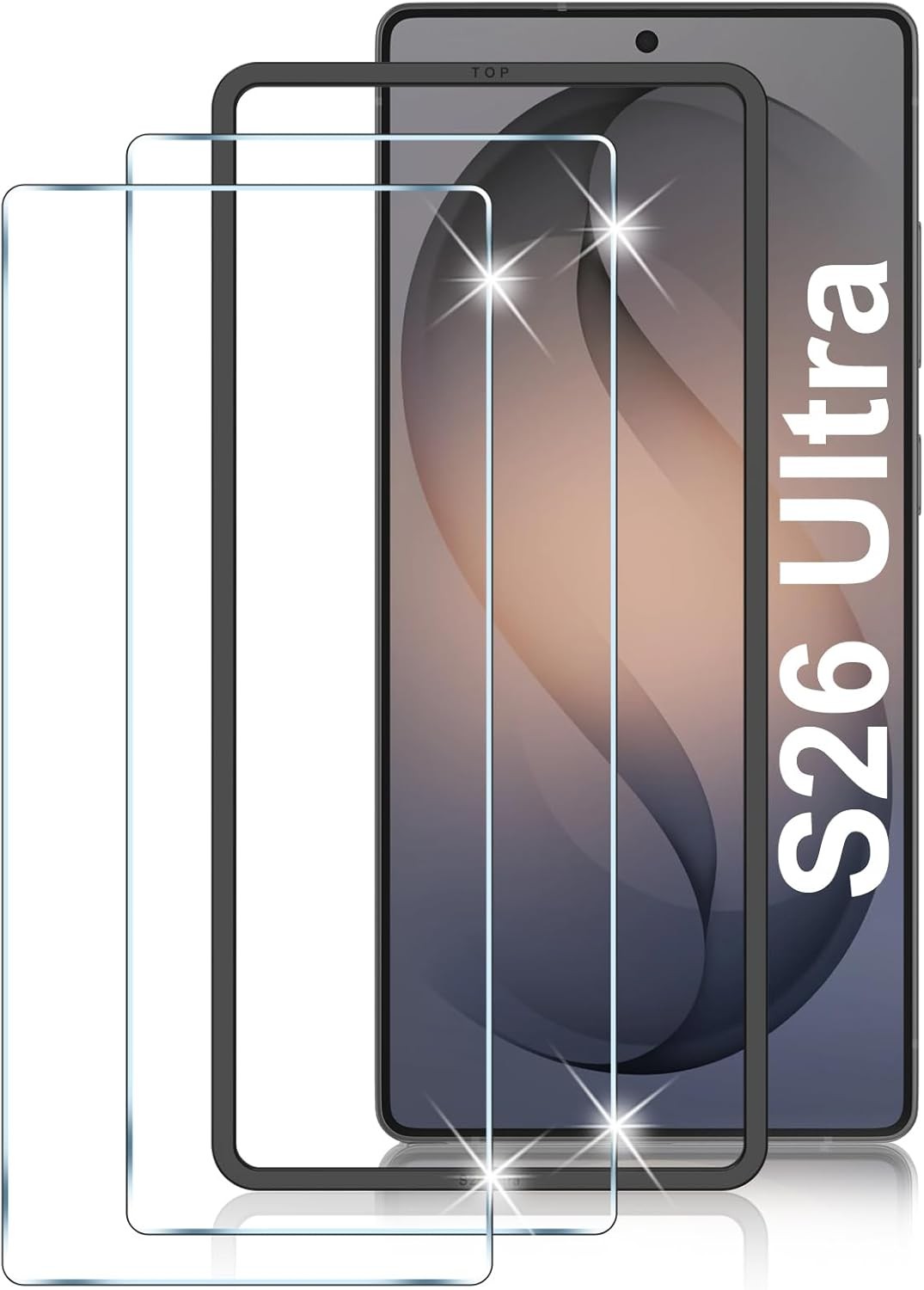 2-Pack Samsung Galaxy S26 Ultra Screen Protector, Anti-Scratch & Bubble Free
